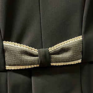 Lamantia Couture – Mini-frac Lamantia Couture femme SoftShell noir-argent strass sur-mesure   | Sellerie Bucéphale