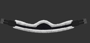 Mattès – Sangle longue Slim-Line forme demi-lune avec housse amovible Mattès 105cm Champagne  | Sellerie Bucéphale