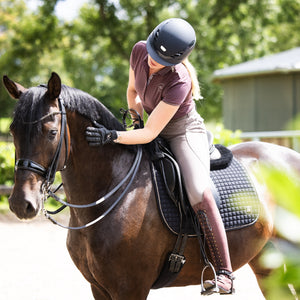 ABUS Pikeur – Casque AirLuxe SUPREME L Bleu marine  | Sellerie Bucéphale