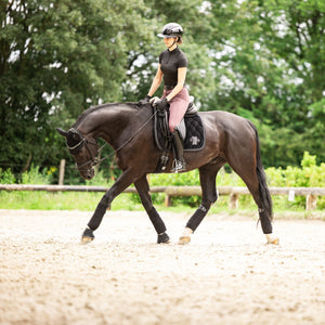 ABUS Pikeur – Casque AirLuxe CHROME Lady L Noir  | Sellerie Bucéphale