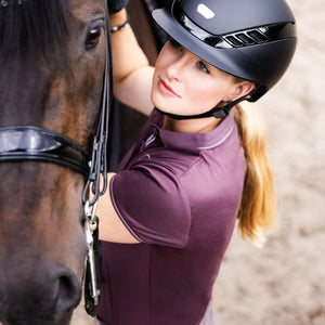 ABUS Pikeur – Casque AirLuxe PURE L Bleu marine  | Sellerie Bucéphale