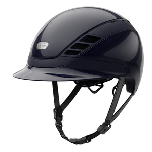 ABUS Pikeur – Casque AirLuxe PURE Shiny L Bleu marine  | Sellerie Bucéphale