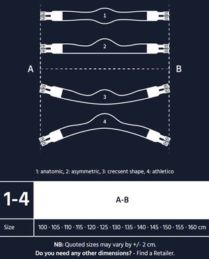 Mattès – Housse Slim-Line pour sangle longue asymétrique 110cm Champagne  | Sellerie Bucéphale